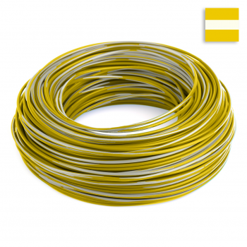 FLRY Kabel 0,35 mm² gelb-weiss im CONEXIVA Kabel Shop