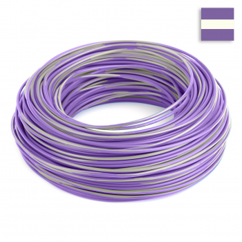 FLRY Kabel 0,35 mm² violett-weiss im CONEXIVA Kabel Shop