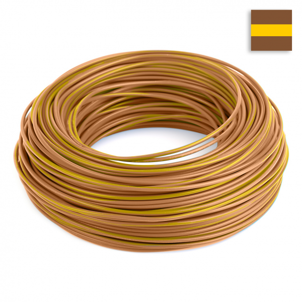FLRY Kabel 1,50 mm² braun-gelb