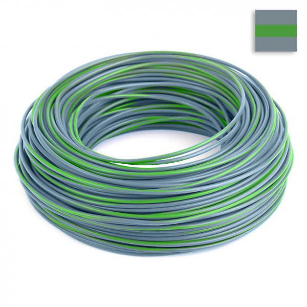 FLRY Kabel 1,00 mm² grau-grün