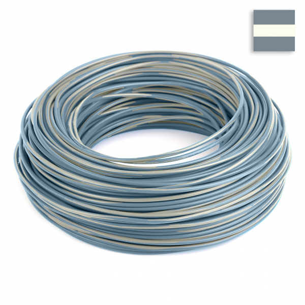 FLRY Kabel 0,35 mm² grau-weiss im CONEXIVA Kabel Shop