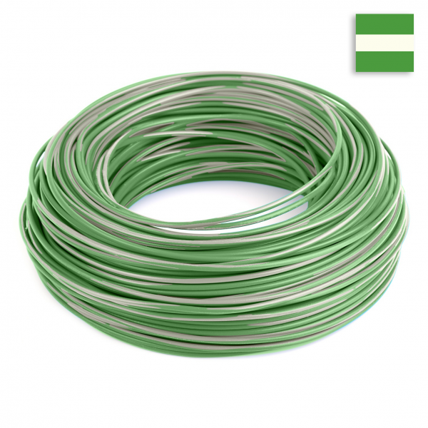 FLRY Kabel 0,35 mm² grün-weiss im CONEXIVA Kabel Shop