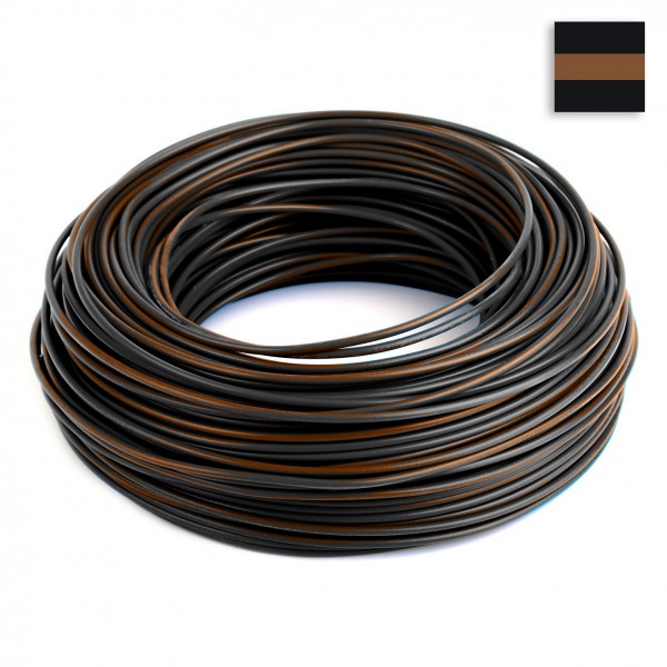 FLRY Kabel 0,75 mm² schwarz-braun
