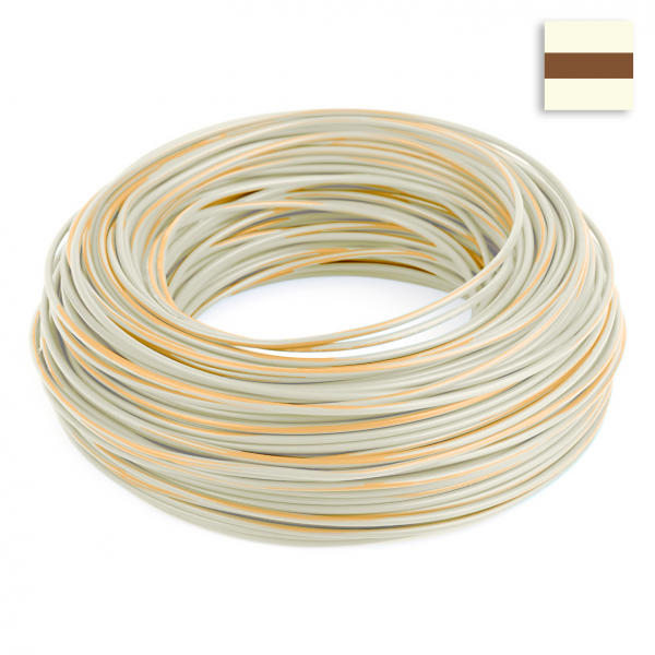 FLRY Kabel 0,75 mm² weiss-braun