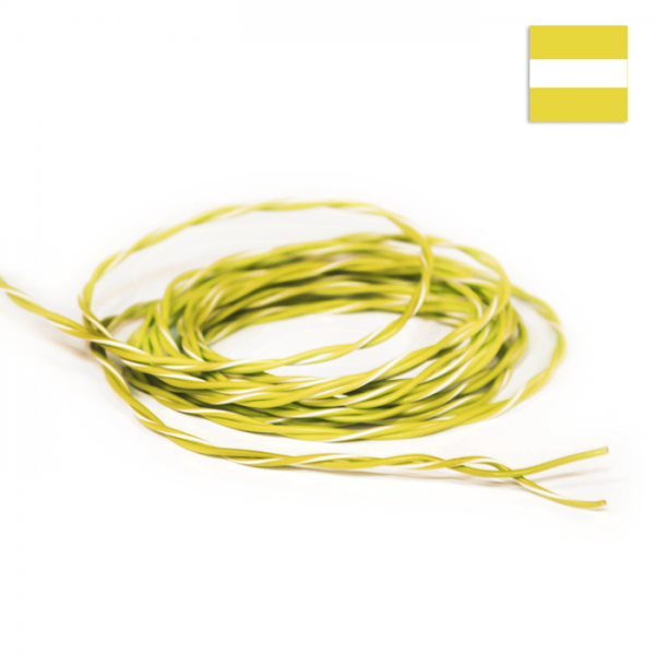 FLRY Kabel 0,35mm² verdrillt gelb/gelb-weiss im CONEXIVA Online Shop kaufen