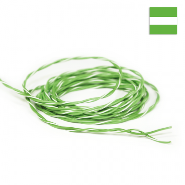 FLRY Kabel 0,35mm² verdrillt grün/grün-weiss im CONEXIVA Online Shop kaufen